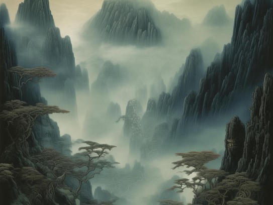 重庆横龙鬼山图详解,横龙鬼山图详解，宋画鬼魅美学的巅峰密码