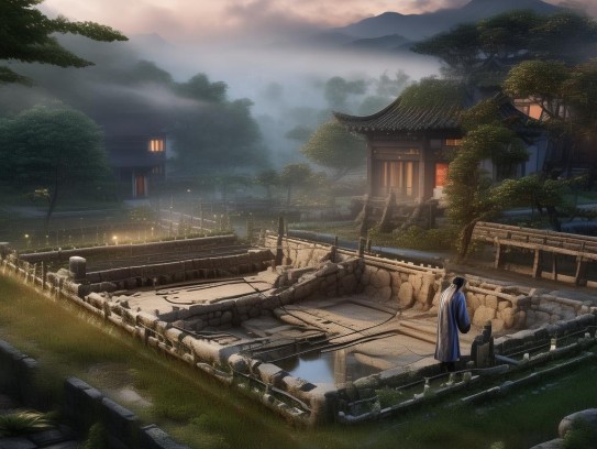 阴宅风水如何看来水囗和去水口,阴宅风水寻龙探水，解码来水口与去水口的吉凶奥秘