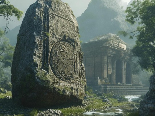 重庆阴宅旁边石头主大贵,风水奇谈,阴宅立石蕴贵气的千年玄机