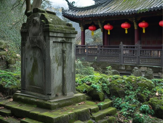 阴宅前面有庙好不好,阴宅选址与庙宇相邻的风水辩证与现实考量