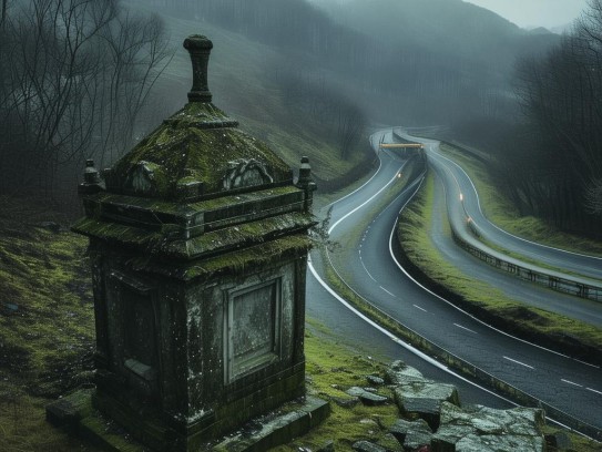 重庆阴宅前有公路好吗,阴宅前有公路,风水禁忌还是现代适应之道?