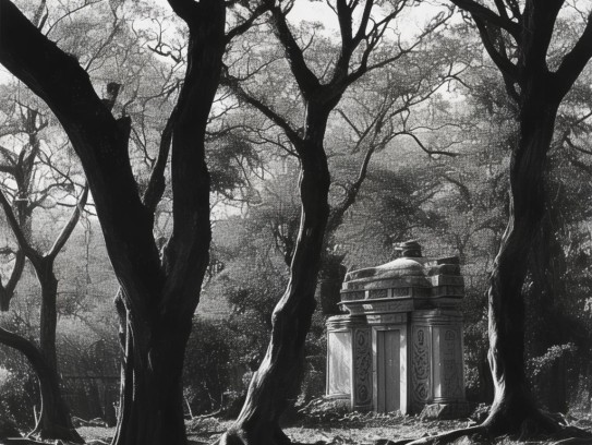 重庆阴宅长树好不好,阴宅长树吉凶考辨，风水传统与生态价值的千年博弈