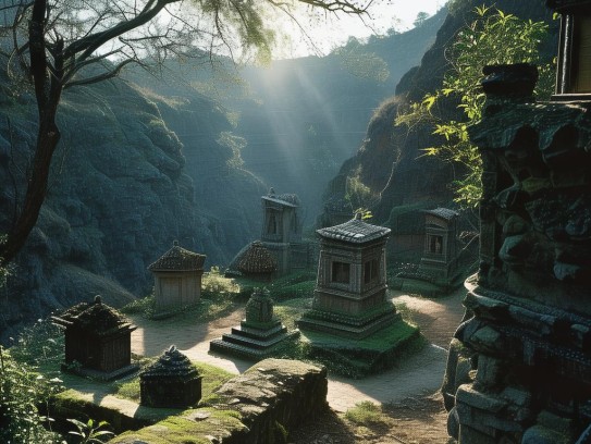 阴宅前后有沟和路好不好,阴宅风水解析，前后布局与地形影响的多维视角