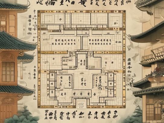 阴宅风水分房法图例,阴宅风水分房法图例详解，方位布局与家族运势的千年智慧