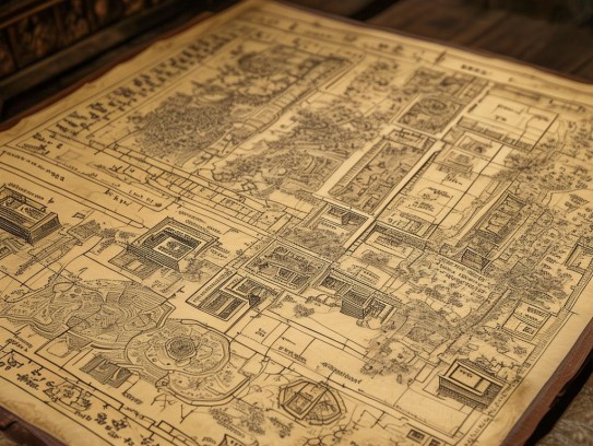 重庆阴宅房份方位图,揭秘阴宅风水中的房份方位图，传统堪舆智慧的现代解读