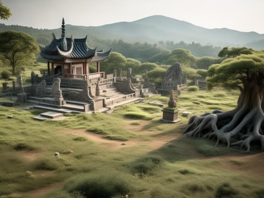 平原地区阴宅的选择,一、吉宅栖龙脉—平原地区阴宅选址的千年智慧与现实考量