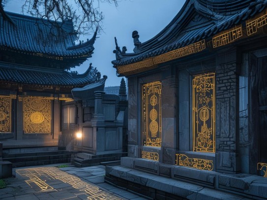 重庆阴宅分金分房法实例,千年秘术的现代解码,一座清代墓园中的阴宅分金分房法实践