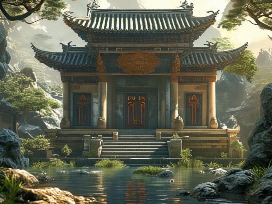 人财两旺的坟地风水局,人财双兴之墓穴玄机，解密千年传承的坟地三元风水格局