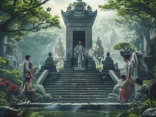 阴宅对子女的影响,阴宅风水与后代福祉，中国传统文化中的祖先庇佑之谜