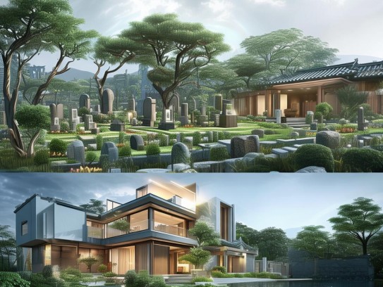 阴宅阳宅风水区别,阴宅阳宅风水学问解密，居住环境与生命能量的双重密码