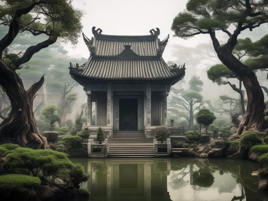 风水中的阴宅,阴宅风水，古代堪舆学中的生死哲学与建筑智慧