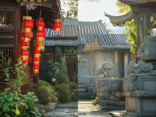 阳宅和阴宅的风水理论一样吗,阳宅与阴宅，同源而异流的风水智慧