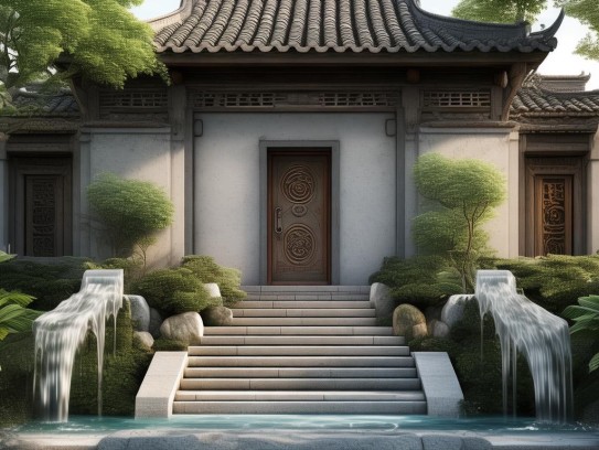 阳宅风水开门放水图解,阳宅风水开门放水核心技法图解，人居环境与自然气场融合之道