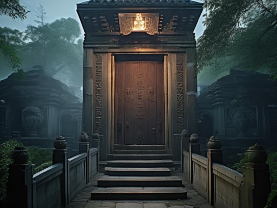阴宅留门有什么讲究,阴宅留门中的风水智慧与传统民俗考