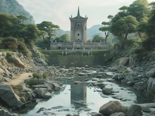 风水墓向绝流,风水墓向绝水流，传统智慧中的生死格局与自然法则