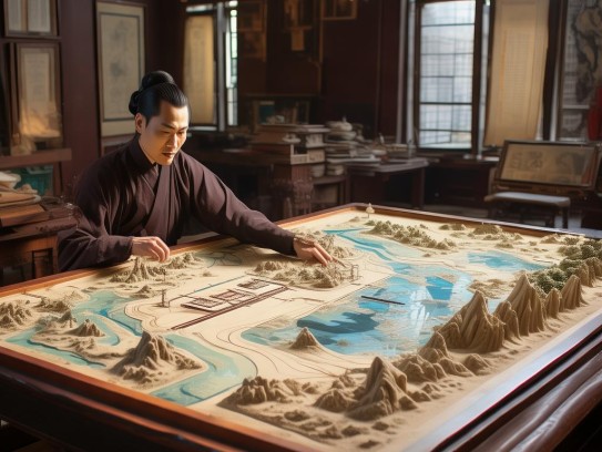 风水师怎么找水口沙盘,风水师如何运用沙盘定位水口，传统智慧与现代工具的融合探索