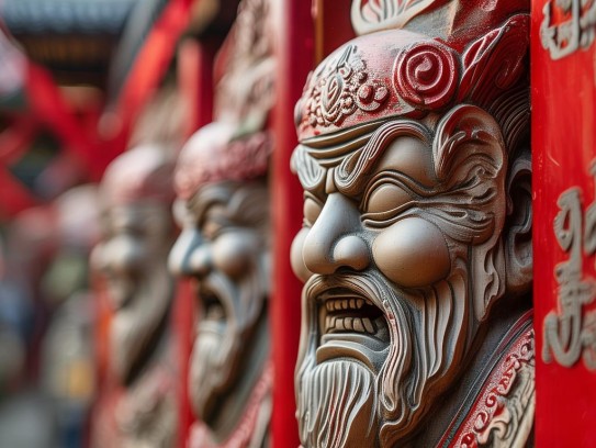 驱邪门神,从桃符到朱纸，中国门神信仰的千年祛邪之路
