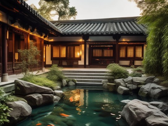 风水家宅图片，探寻古人的智慧与家居美学的融合,风水家宅图片