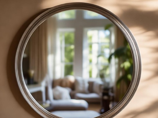 重庆圆镜子，家居空间的完美点缀,圆镜子放在家里什么位置最好