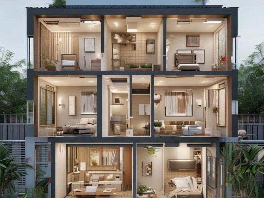 重庆自建房最佳风水设计图三室一厅—打造宜居空间,自建房最佳风水设计图三室一厅