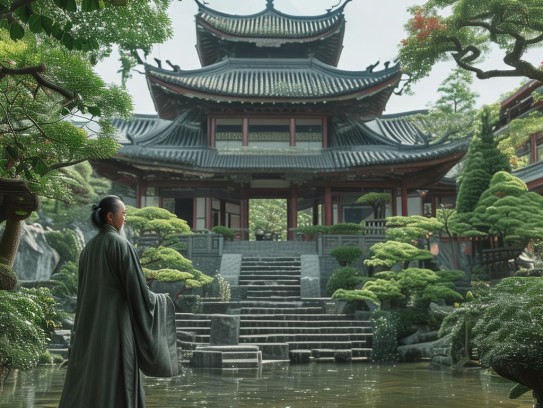 风水大师看风水图片真实—探寻建筑与传统智慧的融合,风水大师看风水图片真实