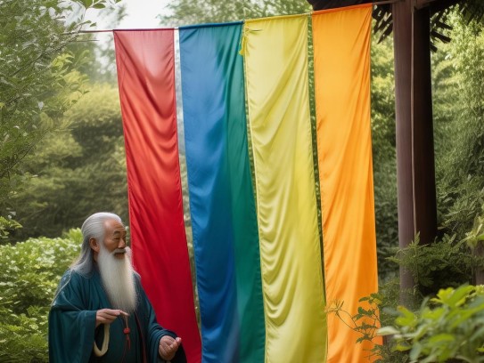 重庆风水大师与五色旗，揭秘风水的色彩力量,什么风水大师用五色旗